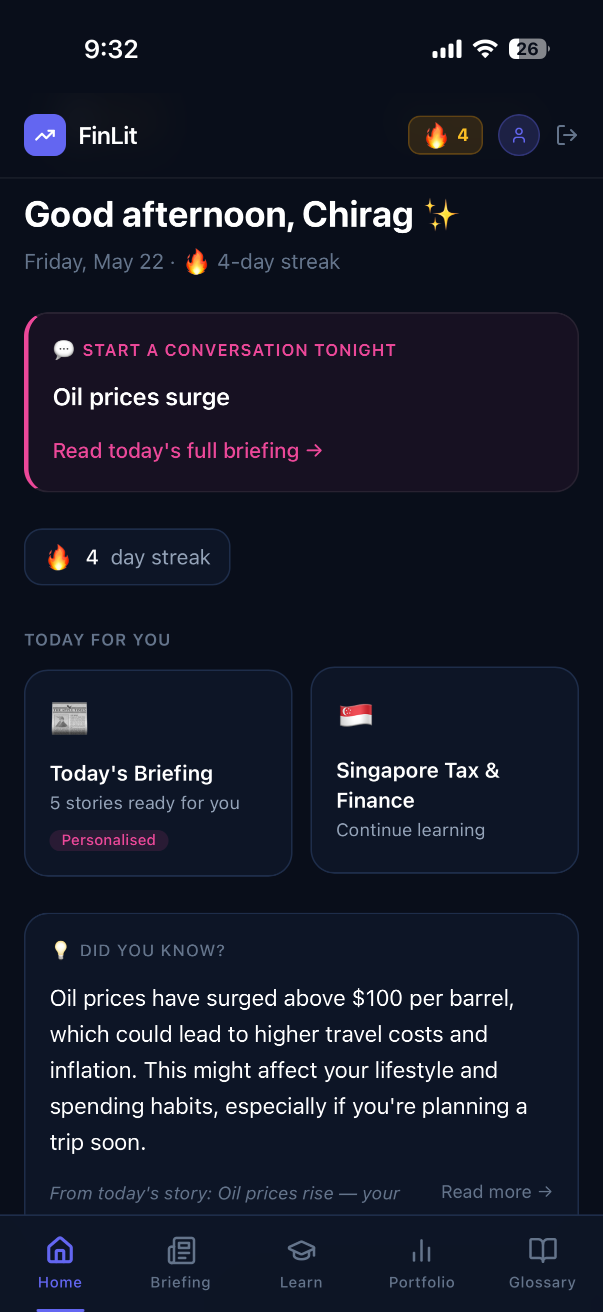 App screenshot